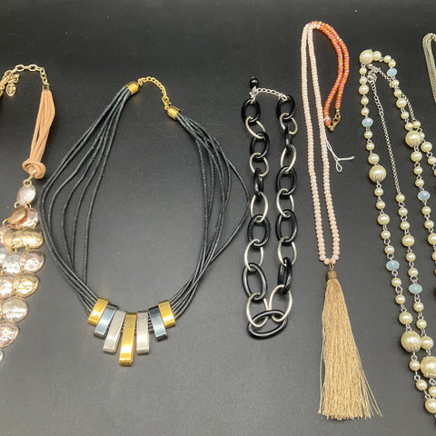 Silpada Thomas Statement Jewelry Lot of 9 Boho Modern Beaded Tassel Necklaces