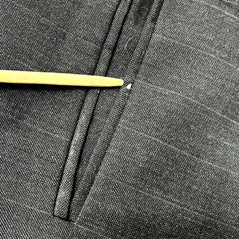 Vintage 90s Evan Picone Men's Black Pinstripe Suit Jacket Blazer Made in USA 46R