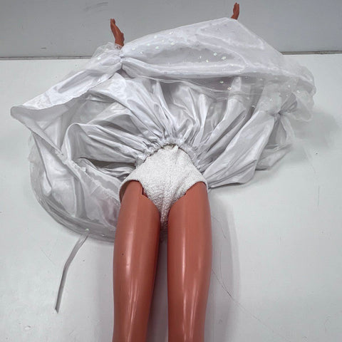 Barbie Mattel My Size Bride Doll 3 Foot Tall Brunette Vintage 1990s With Veil