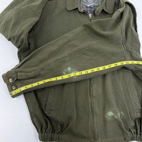 Vintage 90s Cheyenne River Cotton Canvas Shamrock Stables Ranch Jacket Sz L