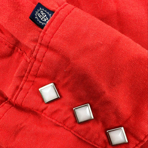 Vintage 80s Rockmount Ranch Wear Pearl Snap Western Shirt Red 16-32 USA