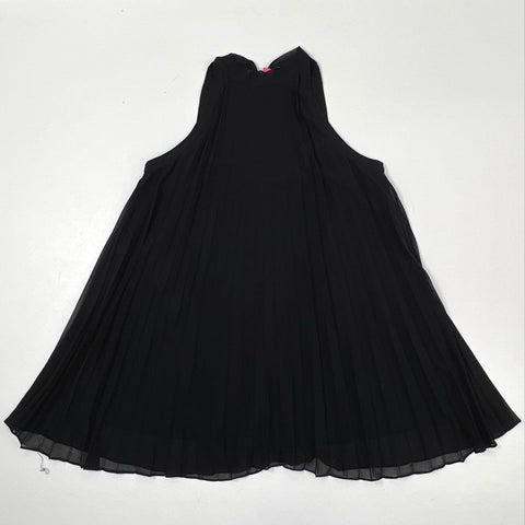 Betsey Johnson Women's Black Pleated Halter High Neck Mini Dress Sz XL NWT
