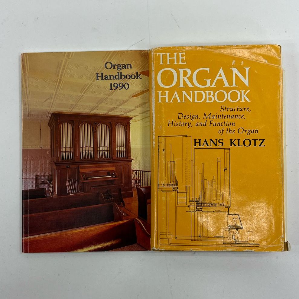Lot Of 2 Organ Handbooks Vintage c1990 & c1969 Hardcover & Paperback