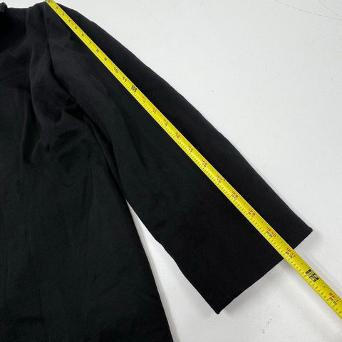 Vittadini Black NWT Longline Zip Front Coat Jacket Women's XL