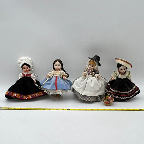 Madame Alexander Dolls Lot of 4 International Folk & Little Women Series 8"