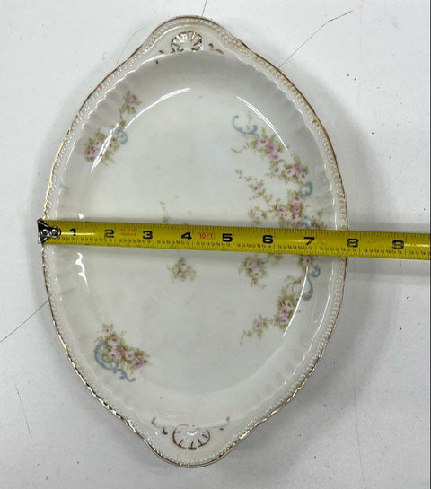 Lot 3 Antique Plates Swinnertons Silverdale & GDA Limoges Relish Dish Vintage