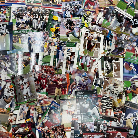 200+ Football Card Lot 1990s-2000s NFL Topps Upper Deck Inserts Stars