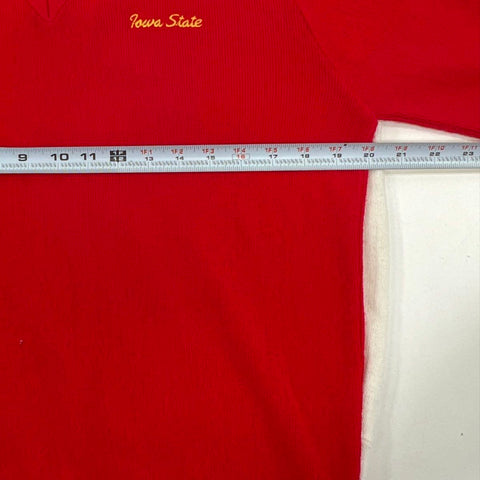 Vintage 80s Iowa State Cyclones V-Neck Sweaters Lot of 2 Made in USA Sz L