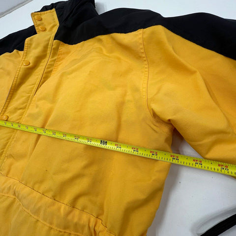 Vintage 90s Carhartt C48 Yellow Black Nylon Mesh Lined Jacket Coat Mens 2XL