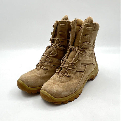 Bates 01450A Tan Coyote Suede Nylon Military Tactical Boots Men's Size 9.5 R