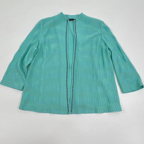 Ming Wang Women's Lot of 3 Tops Cardigan Jacket Tank Set Blue Black