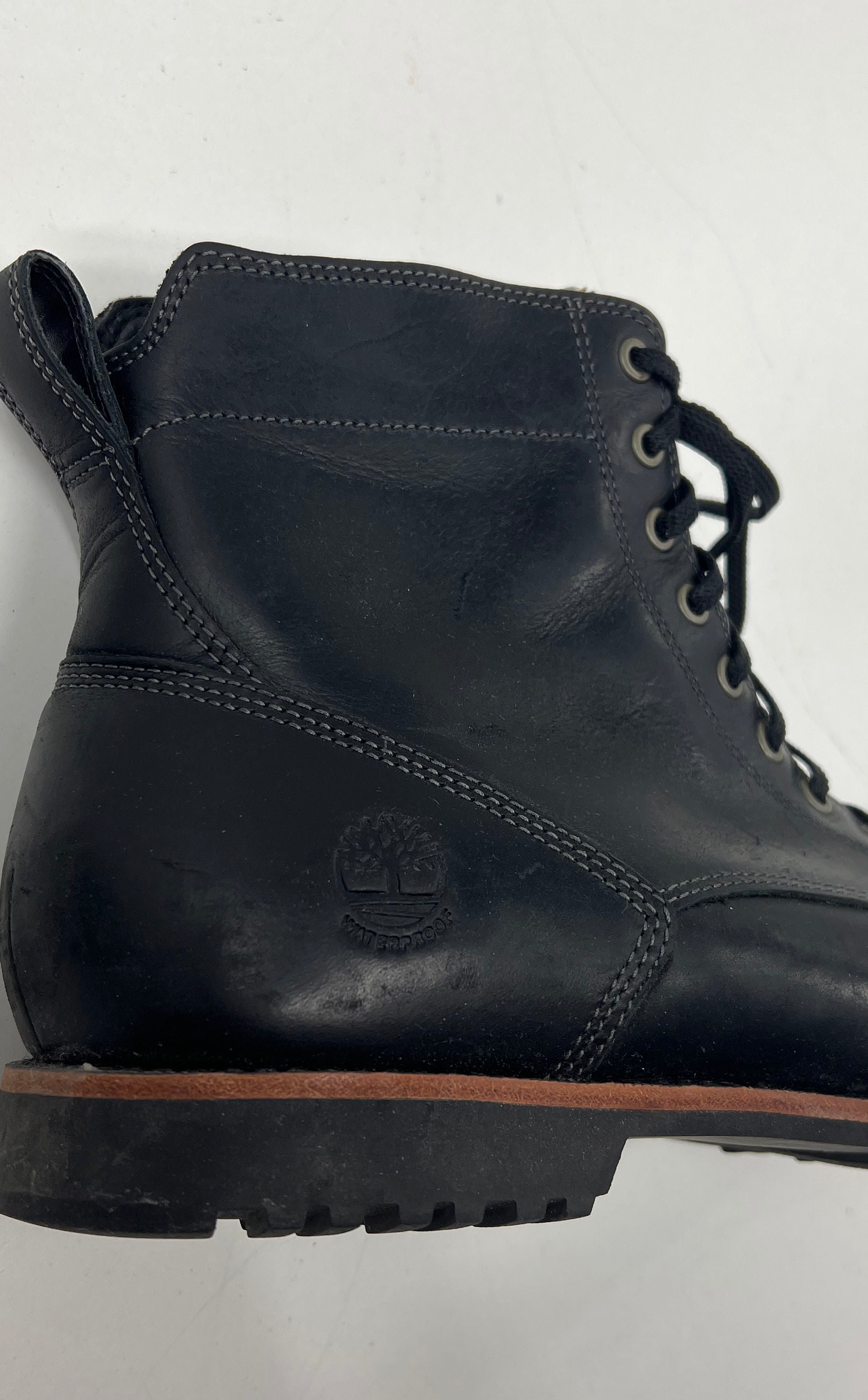 Timberland Squall Canyon Waterproof Side Zip Chukka Boots Black Leather