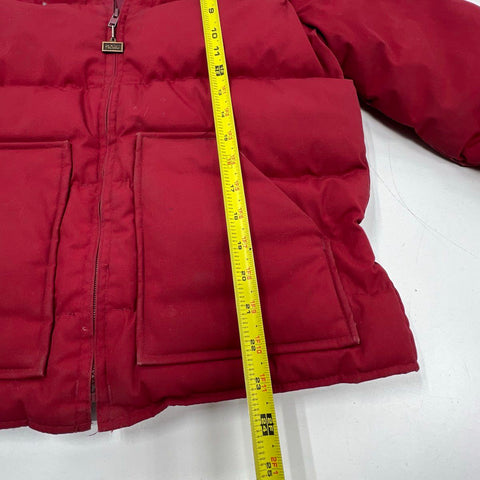 Vintage 80s Walls Burgundy Blizzard-Pruf Down Puffer Jacket Coat Men's 36 S