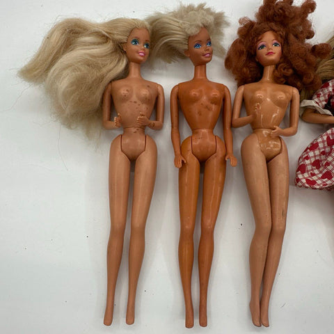 Barbie Mattel Doll Lot Vintage 1980s 1990s 4 Pieces Mixed Blonde Redhead