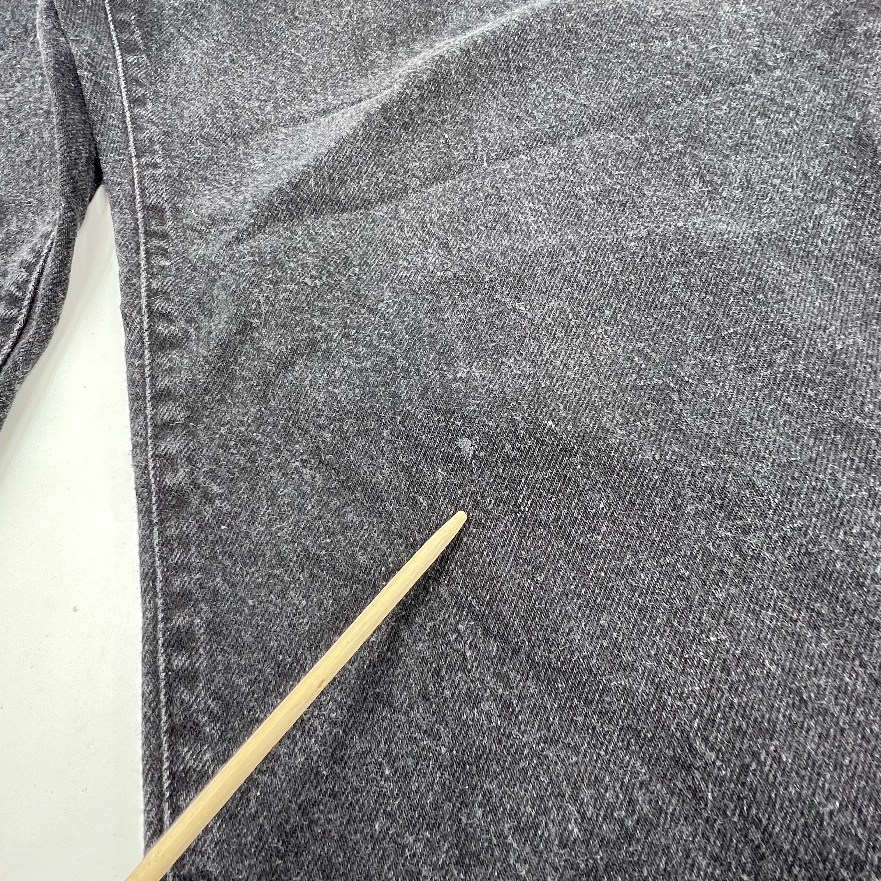 Vintage 90s Structure Faded Black Denim Jeans Mens 36x34 Made in USA Relaxed
