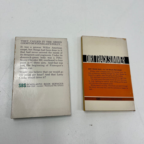 Dirt Track Summer & The Green Ghost Vintage Racing Paperback Lot 1960s