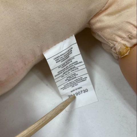 Lifelike Reborn Style Baby Doll Vinyl & Cloth Body Blue Eyes For Parts Repair