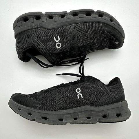 On Running Cloudstratus All Black Mesh Road Running Sneakers Men's Size 10