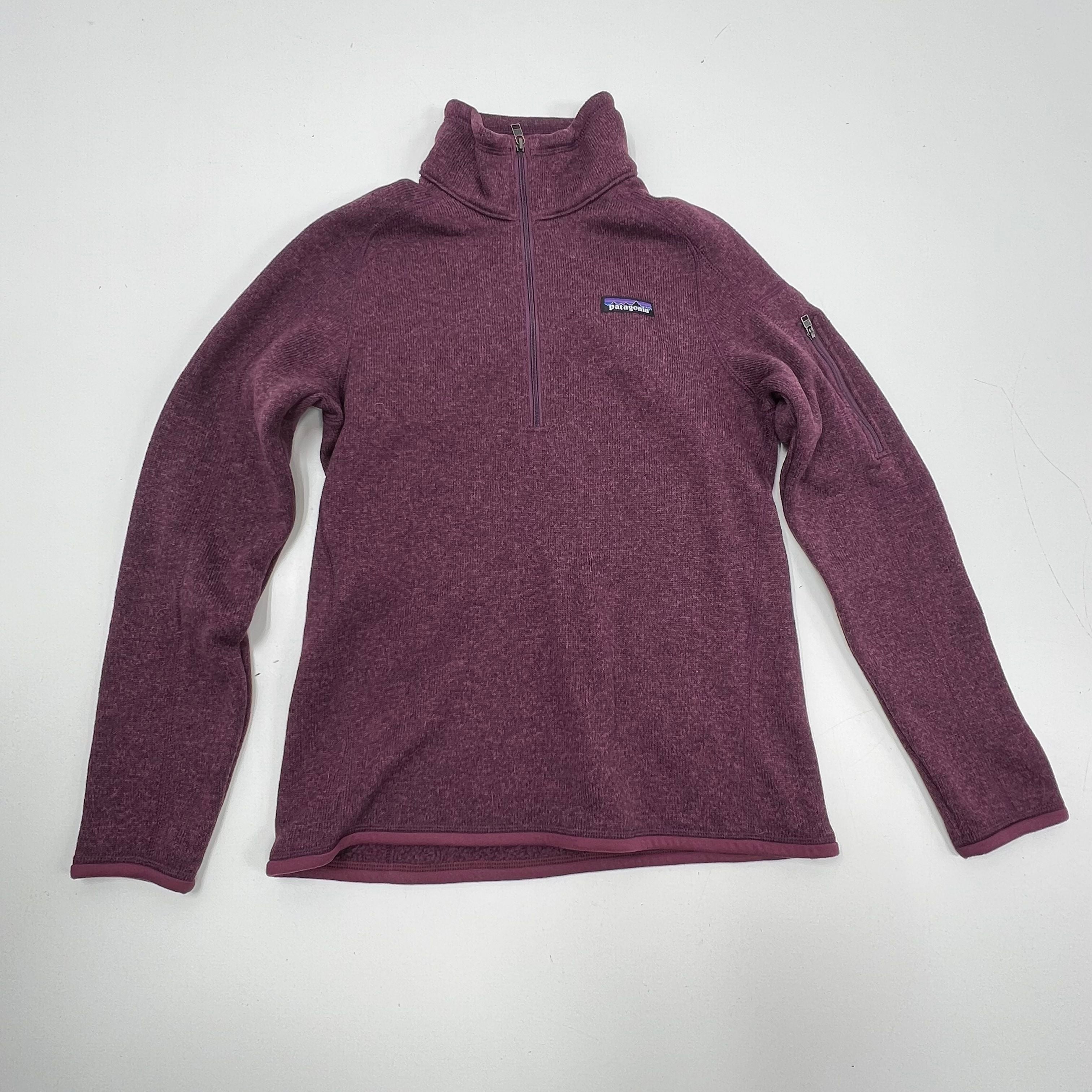 Patagonia Purple Heather Better Sweater 1/4 Zip Fleece Pullover Women's S