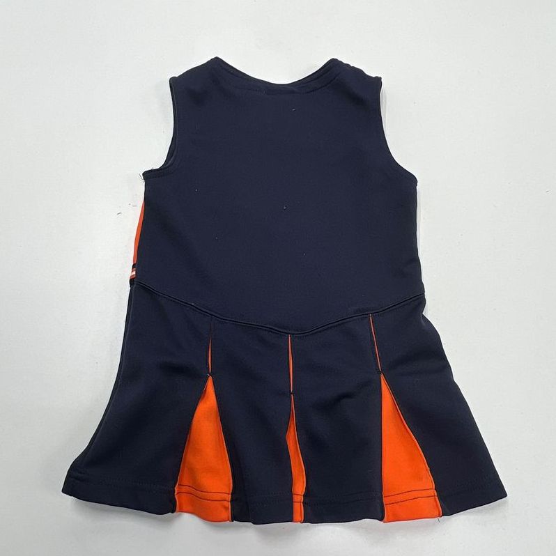 Reebok NFL Chicago Bears Cheerleader Navy Blue Orange Dress Outfit Girls Size 4T