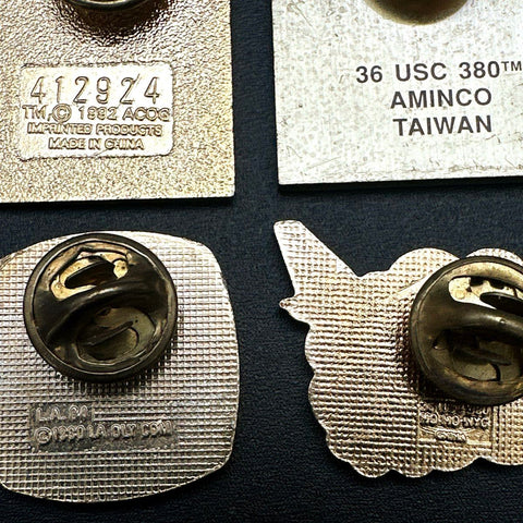 Vintage Olympic Pin Lot 7 Pieces United Airlines Atlanta 1996 Nagano USAFA