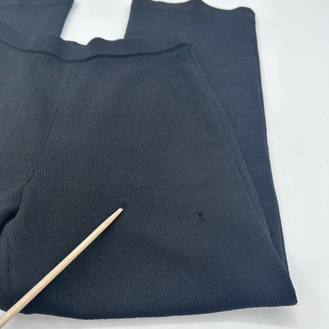 Vintage 90s St. John Collection Marie Gray Black Santana Knit Pants Size 2
