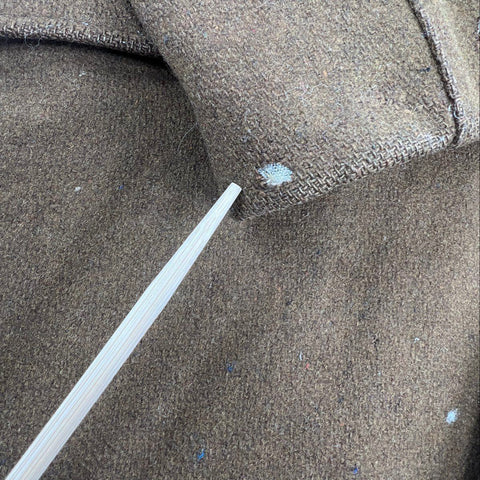 Vintage 70s Van Heusen Windbreaker Quilted Lined Faux Fur Car Coat Sz 40