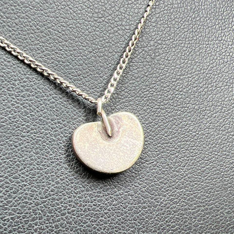 Sterling Silver Heart Turquoise Pendant Necklace 2.62g