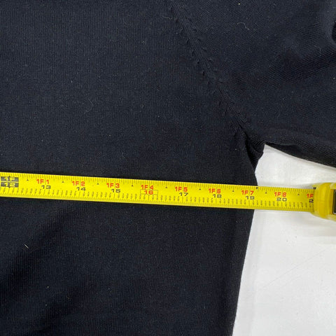 Pendleton Women's Cardigan Black Silk Cashmere Velvet Bow Sz L