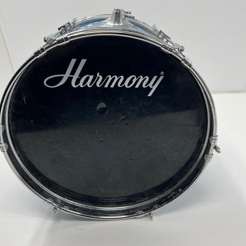 Vintage Harmony Marching Tenor Drum 15.5" x 12" Blue Wrap Finish Chrome