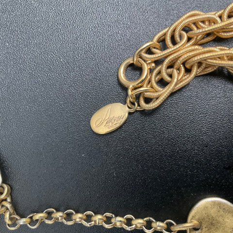 Ralph Lauren Audrey Gold Tone Beaded Celestial Chain Necklace Jewelry Lot of 6