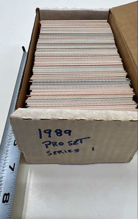 Sports Card Lot 1980s-90s Baseball Football Donruss Fleer Pro Set ~1500 Cards