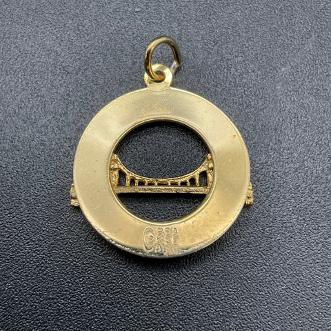 Vintage CREA 12K GF San Francisco Golden Gate Bridge Souvenir Charm