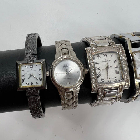 Anne Klein Women's Wristwatch Lot of 6 Silver & Two-Tone Styles