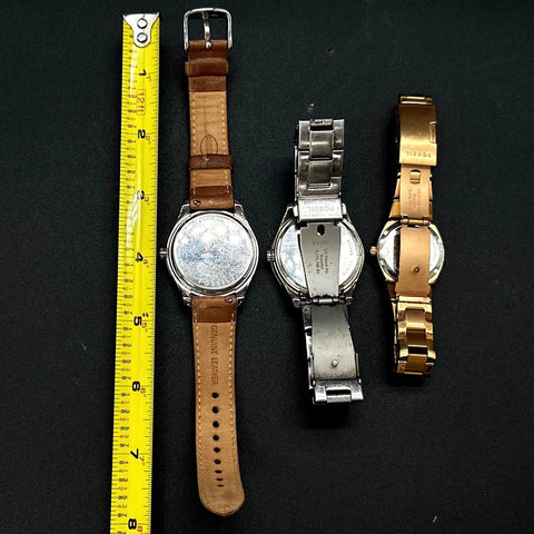 Fossil Womens Watch Lot of 3 Crystal Bezel Models ES-2997 ES3588 AM4508