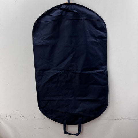 Ralph Lauren Navy Blue Travel Suit Garment Bag with Polo Wooden Hanger