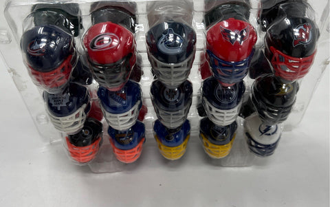 NHL Mini Goalie Mask Lot 30 Pieces Mixed Teams Plastic Collectible