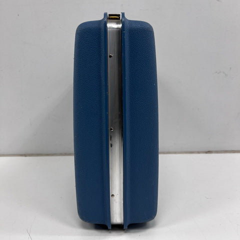 Vintage Samsonite Montbello II Blue Hard Shell Suitcase Travel Luggage 21x16x7