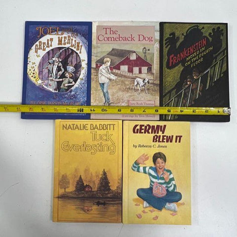 Vintage 70s 80s Kids Chapter Book Lot 5 Weekly Reader Tuck Everlasting Hardcover