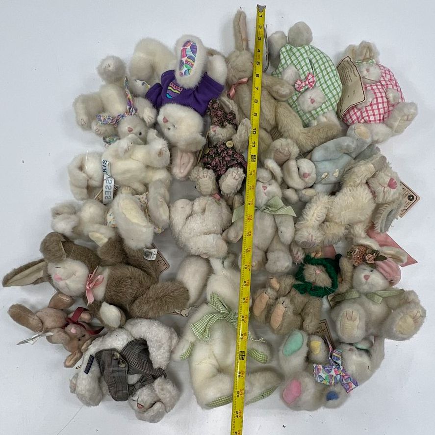 Vintage Boyds Bunnies Large Plush Toy Lot Collectible Stuffed Animals
