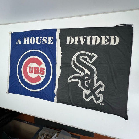 Chicago Bulls Cubs White Sox Blackhawks 4 Sports Flag Lot NBA MLB NHL Soccer