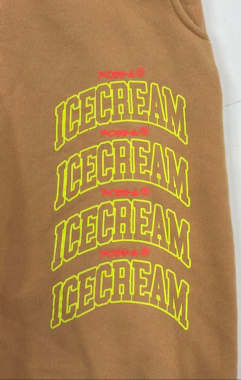 Ice Cream Men's Tan Stacked Logo Graphic Joggers Sweatpants Sz L