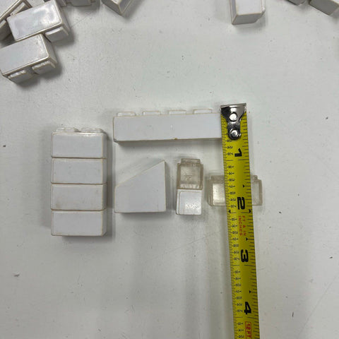 Vintage 50s Elgo American Plastic Bricks Building Block Toy Set w/ Canister