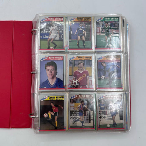 Sports Card Binder Lot Baseball Soccer 1980s-90s Topps Fleer 6 Lbs See Photos