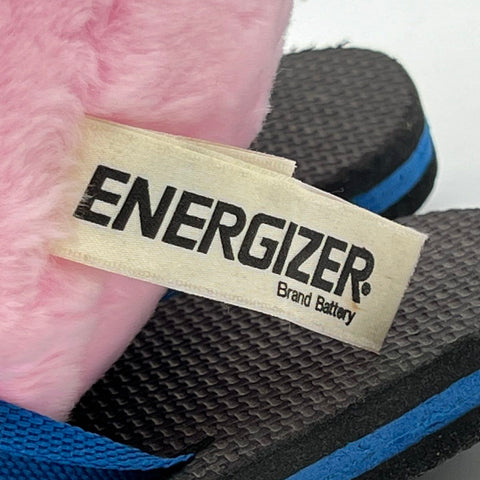 Vintage Energizer Bunny Plush Mascot Pink 17 Inch With Drum & Flip-Flops