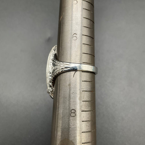 Silver Tone Fashion Rings Mixed Style Cocktail Band Jewelry Lot of 6 Sizes 6-9