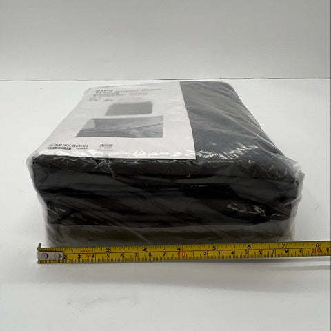 IKEA Gaspa King Duvet Cover Set Dark Grey 310 Thread Count 100% Cotton 3 Piece