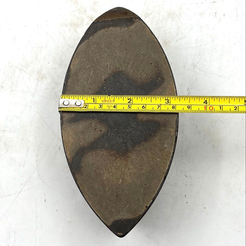 Antique Cast Iron Double Pointed Sad Iron Base Floral Relief Pressing Tool 5lb