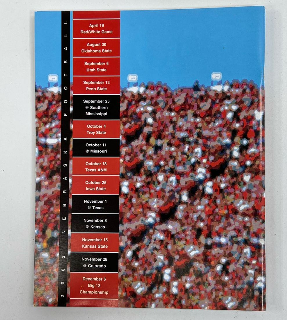 Collectible Sports Memorabilia NE Huskers Game Program & Media Guide Books Lot