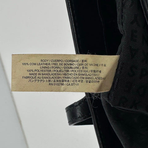 Kate Spade New York Black Smooth Leather Large Tote Shoulder Bag